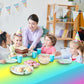 Ombre Party Plastic Tablecloth,Set of 3