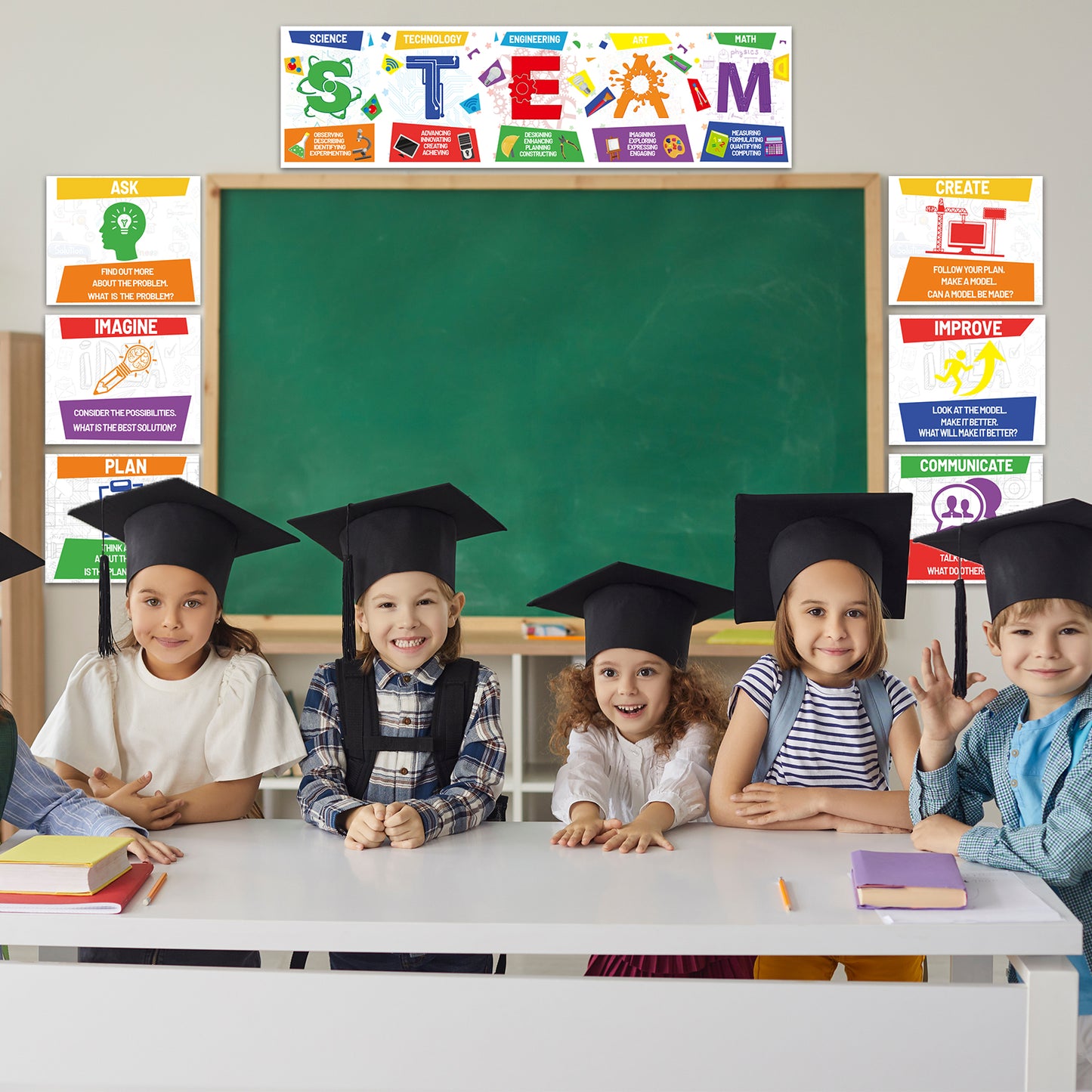 STEAM Science Posters Bulletin Board Decorations