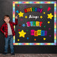 Awesome Things Start Here Classroom Bulletin Board Decoration Set - 152 Pieces