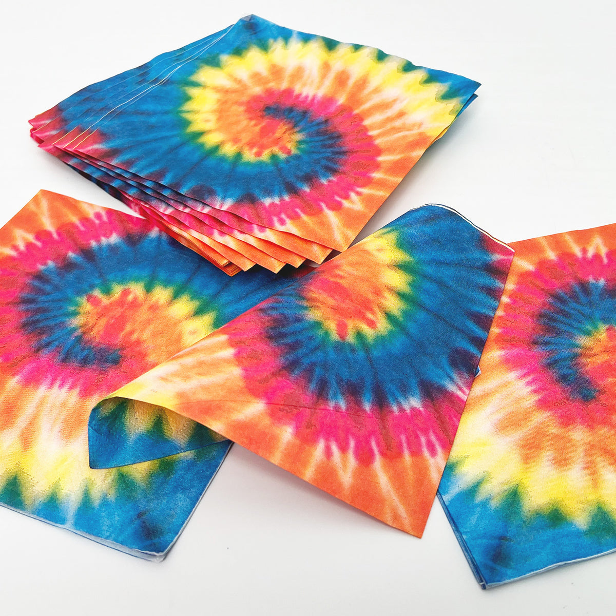 Tie Dye Napkins - art or Tie Dye party Supplies - 50 counts