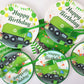 96 Pieces Garbage Truck Party Tableware Set Paper Plates Napkins Forks for 24 Guests