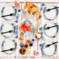 Disposable Hydrangea Party Dessert Plates,Set of 48