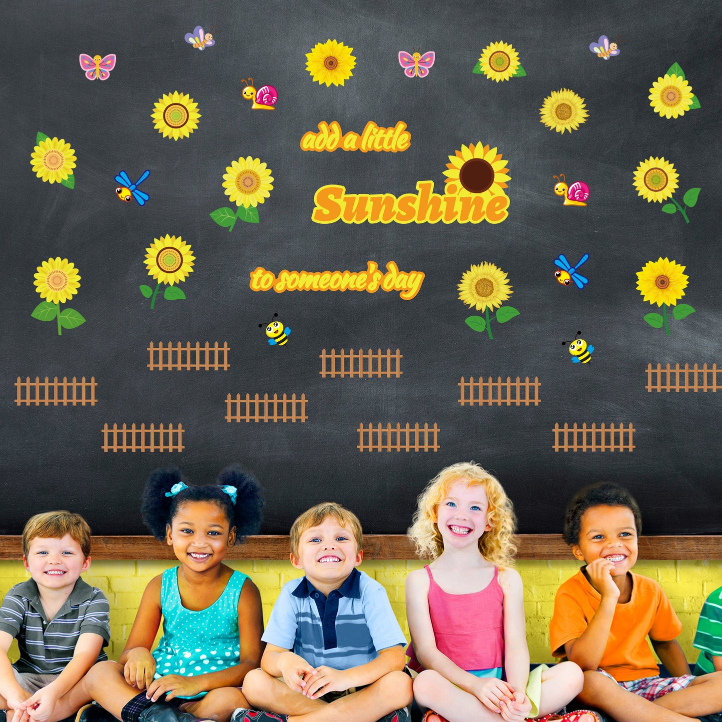 Summer Sunflower Cutouts Flowers Cut-Outs Bulletin Board Set