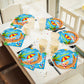 Beach Theme Party Supplies,Plates Napkins Forks Set of 96pcs