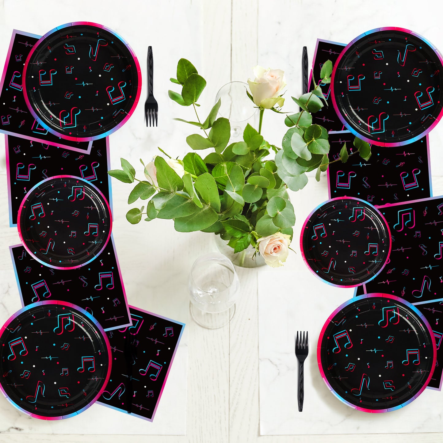 Music Party Tableware set - Music Lover party supplies