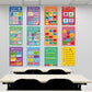 12 Pieces English Grammar Posters Educational Literary Wall Signs,16 x 11 Inch