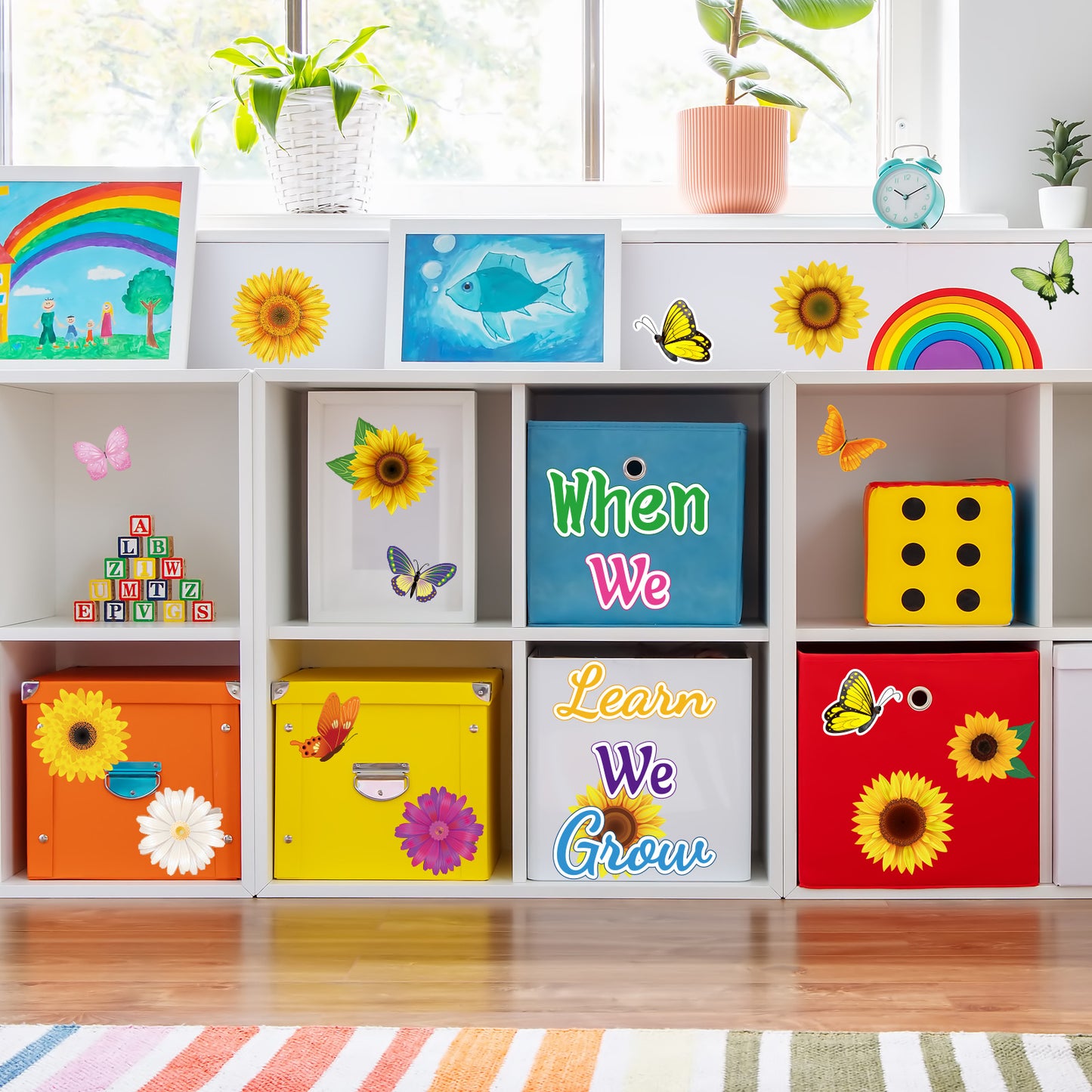Summer Sunflower Cut-Outs Colorful Gerbera Daisy Flowers Classroom Decoration