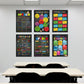 6 Pieces English Grammar Posters Educational Literary Wall Signs,16 x 11 Inch