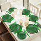 Grass Theme Party Supplies,Plates Napkins Forks Set of 96pcs