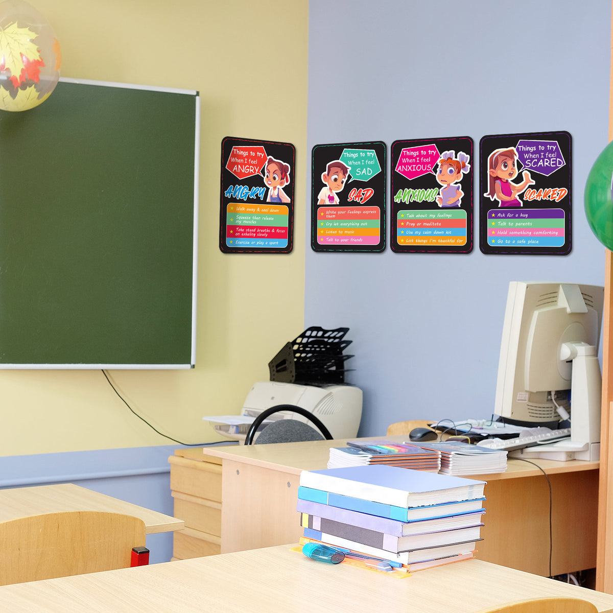 10 Pieces How I'm Feeling Classroom Posters Set Feeling Management