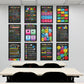 12 Pieces English Grammar Posters Educational Literary Wall Signs,16 x 11 Inch