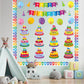 44 Pieces Happy Birthday Bulletin Board Set