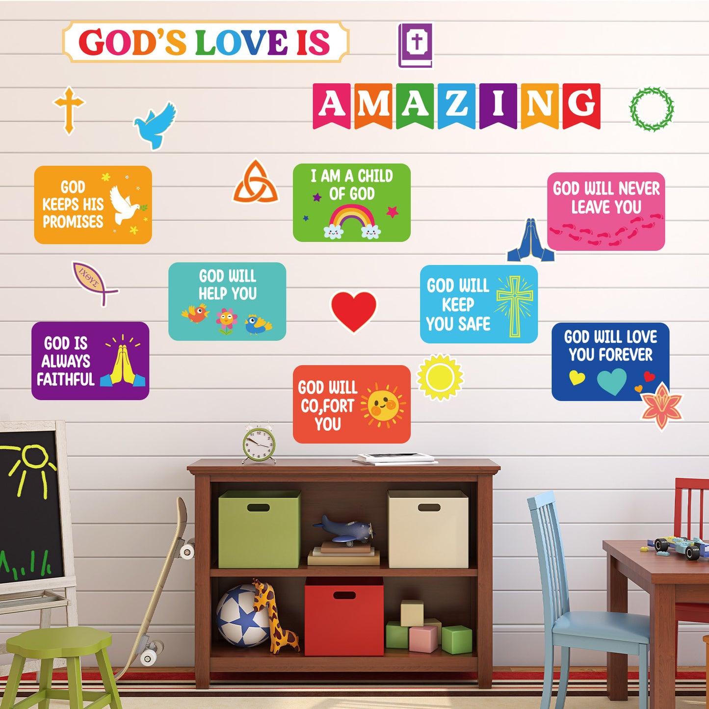 God's Love is Amazing Christian Bulletin Board Set