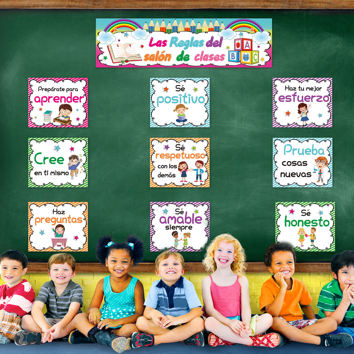 Spanish Classroom Rules Posters Bulletin Board Decorations
