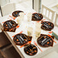 96 Pieces Whiskey Birthday Party Tableware Set Paper Plates Napkins Forks for 24 Guests
