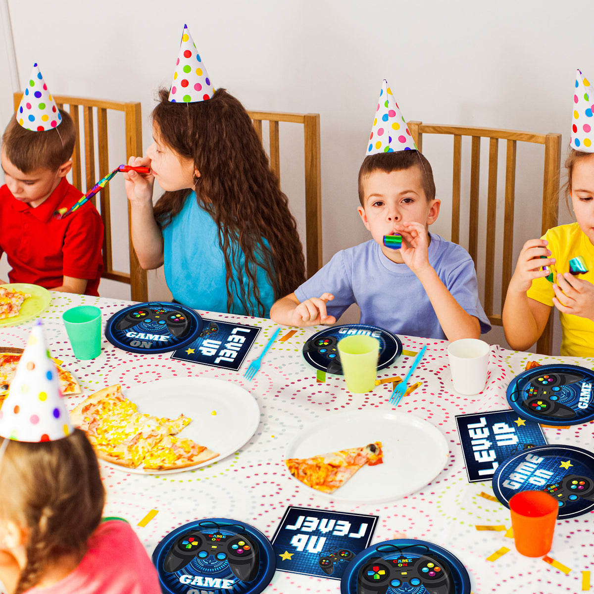 96 Pcs Video Game Party Supplies for 24 Guests