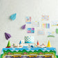 3 Pcs School Bus Tablecloth Back to School Party Tablecover