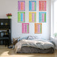12 Pieces Educational Posters Sight Words and Word Families Posters