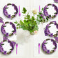 Disposable Peony Ball Party Dessert Plates,Set of 48