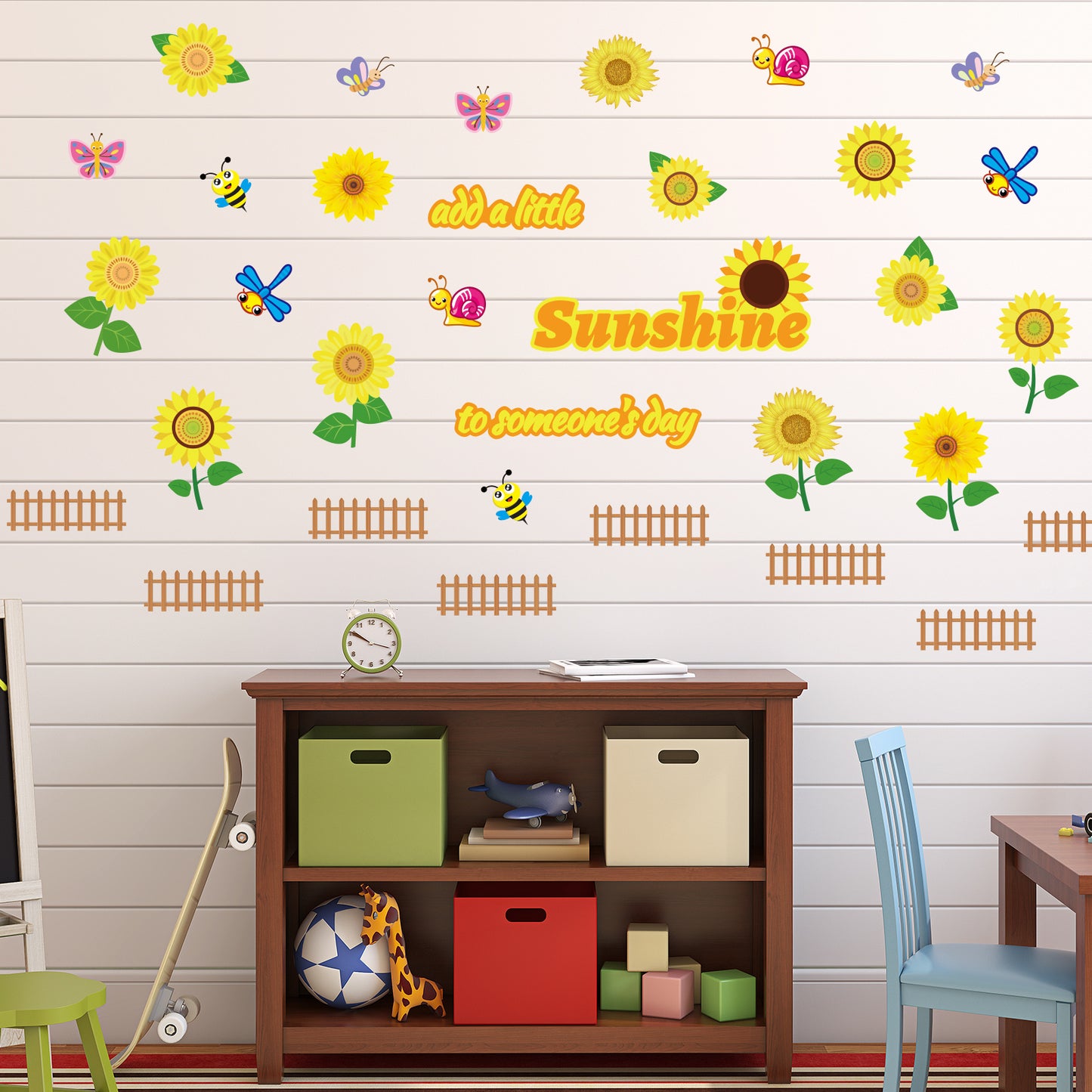 Summer Sunflower Cutouts Flowers Cut-Outs Bulletin Board Set