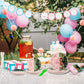 96 Pcs Ballet or football Gender Reveal Party Tableware Set for 24 Guests