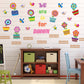 Summer Sunflower Cutouts Colorful Flowers Cut-Outs Bulletin Board Set