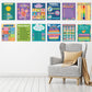 13 Pieces Feelings Chart and Keep Calm Posters Feelings Emotions - 11 x 16inch
