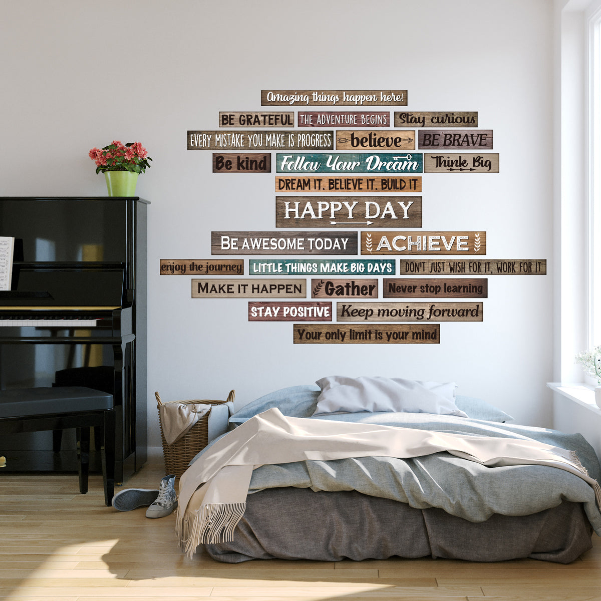 23 Pieces Farmhouse Inspirational Bulletin Board Decorations