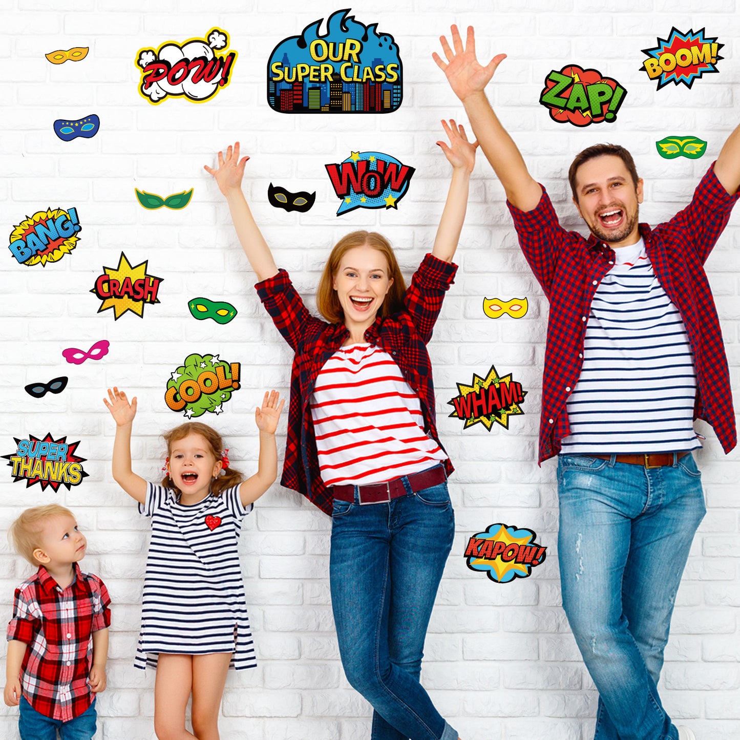 Superhero Classroom Bulletin Board Decorations Cityscape Superhero Cutouts