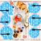 Blue Sky White Clouds Party Supplies,Plates Napkins Forks Set of 96pcs