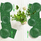 Grass Theme Party Supplies,Plates Napkins Forks Set of 96pcs
