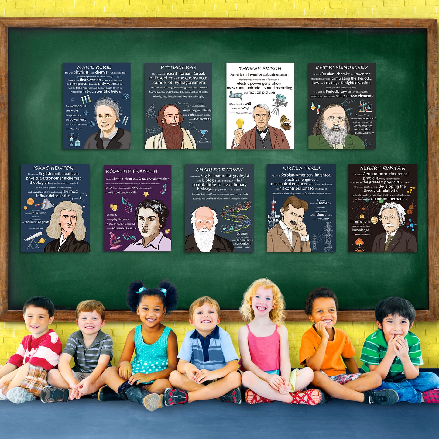 Scientists Inspirational Quote Posters Motivational Bulletin Board Decorations