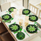 96 Pieces Weed Themed Party Tableware Set Paper Plates Napkins Forks for 24 Guests
