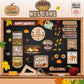 45 Pieces Thanksgiving Autumn Fall Bulletin Board Borders Decorations