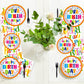 Happy Birthday Party Supplies,Plates Napkins Forks Set of 96pcs
