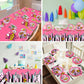 98 Pcs Super Hero Girl Birthday Party Supplies for 24 Guests