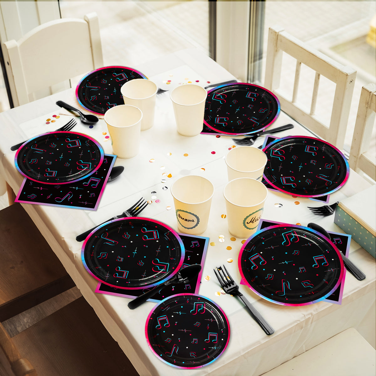 Music Party Tableware set - Music Lover party supplies