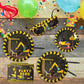 Disposable Construction Theme Party Napkins,Set of 50 Counts