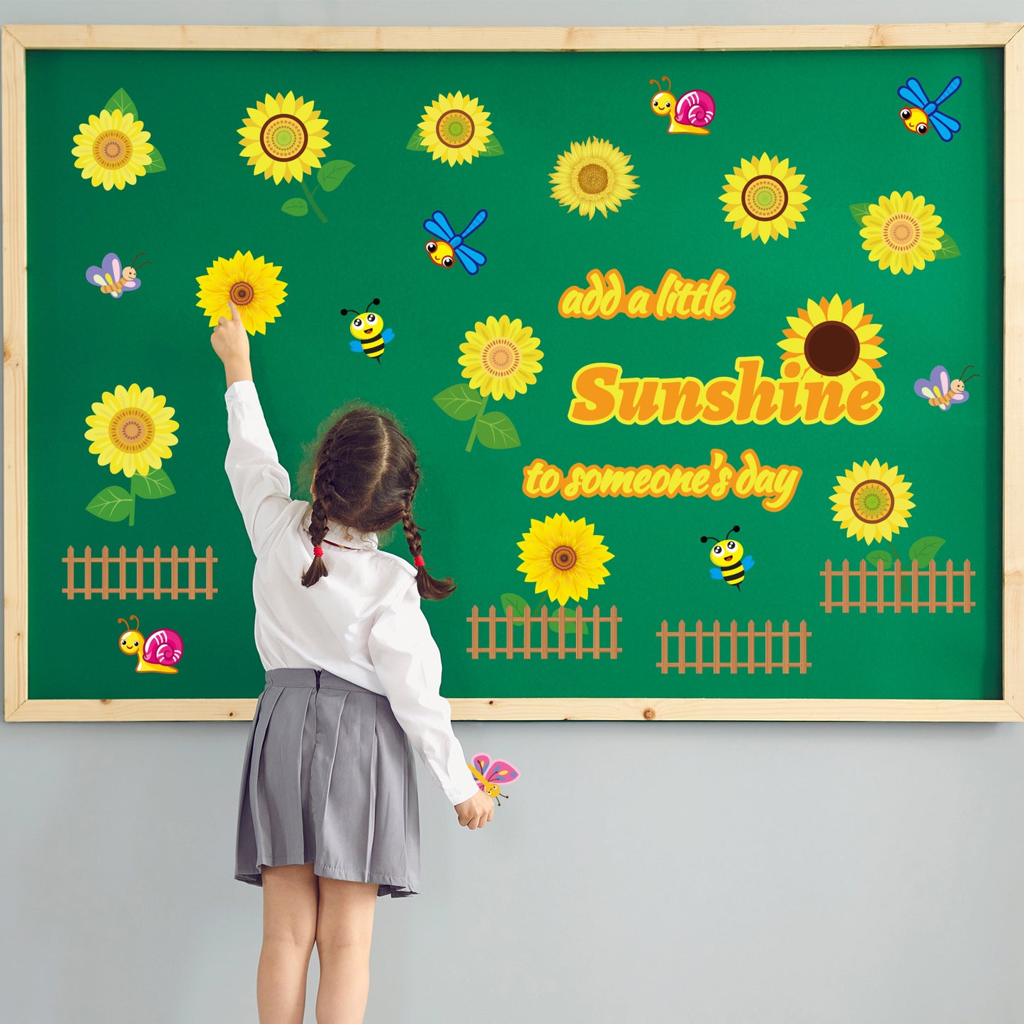 Summer Sunflower Cutouts Flowers Cut-Outs Bulletin Board Set