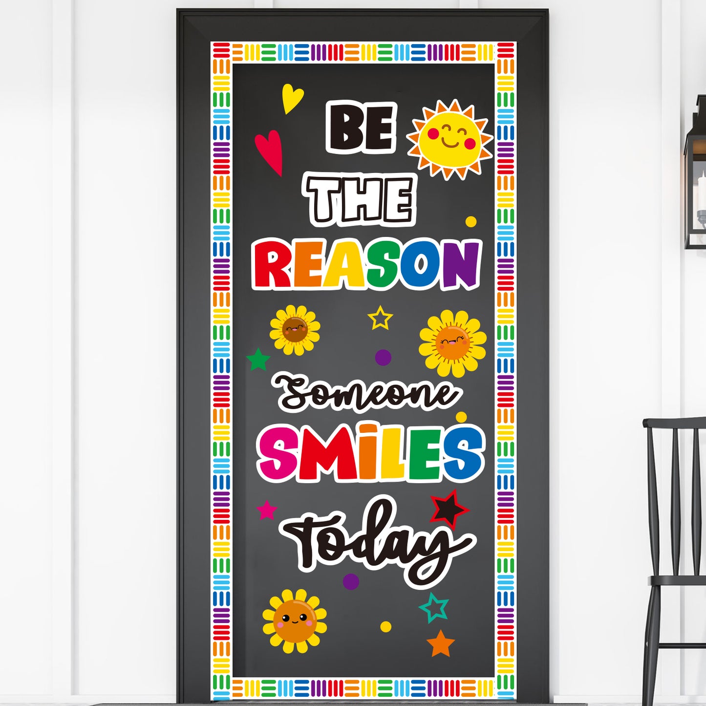 Be The Reason Someone Smile Today Classroom Bulletin Board Decoration Set - 152 Pieces