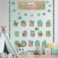 71 Pieces Succulents Bulletin Board Set Cutouts Banner Border Trims Classroom Decor-When We Learn We Grow