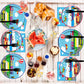 Transportation Theme Party Supplies,Plates Napkins Forks Set of 96pcs