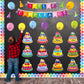 44 Pieces Spanish Happy Birthday Bulletin Board Set Birthday Bulletin Board Set Decorations