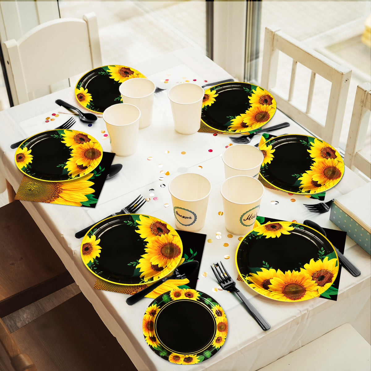 Sunflower Party Tableware set - Summer & Spring Themes