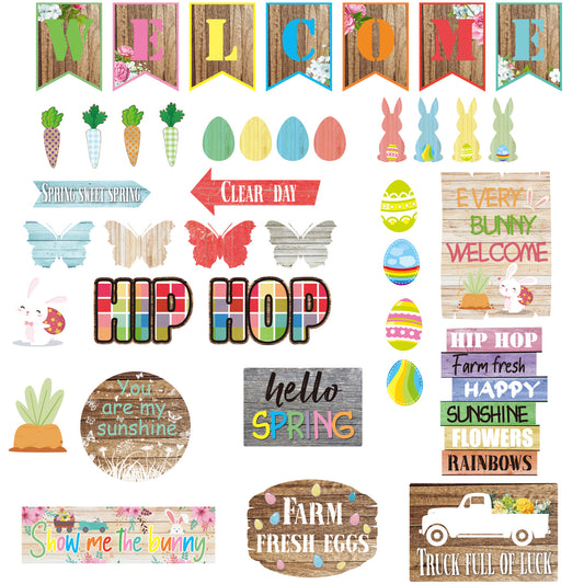 40 Pieces Spring Bulletin Board Decorations Set