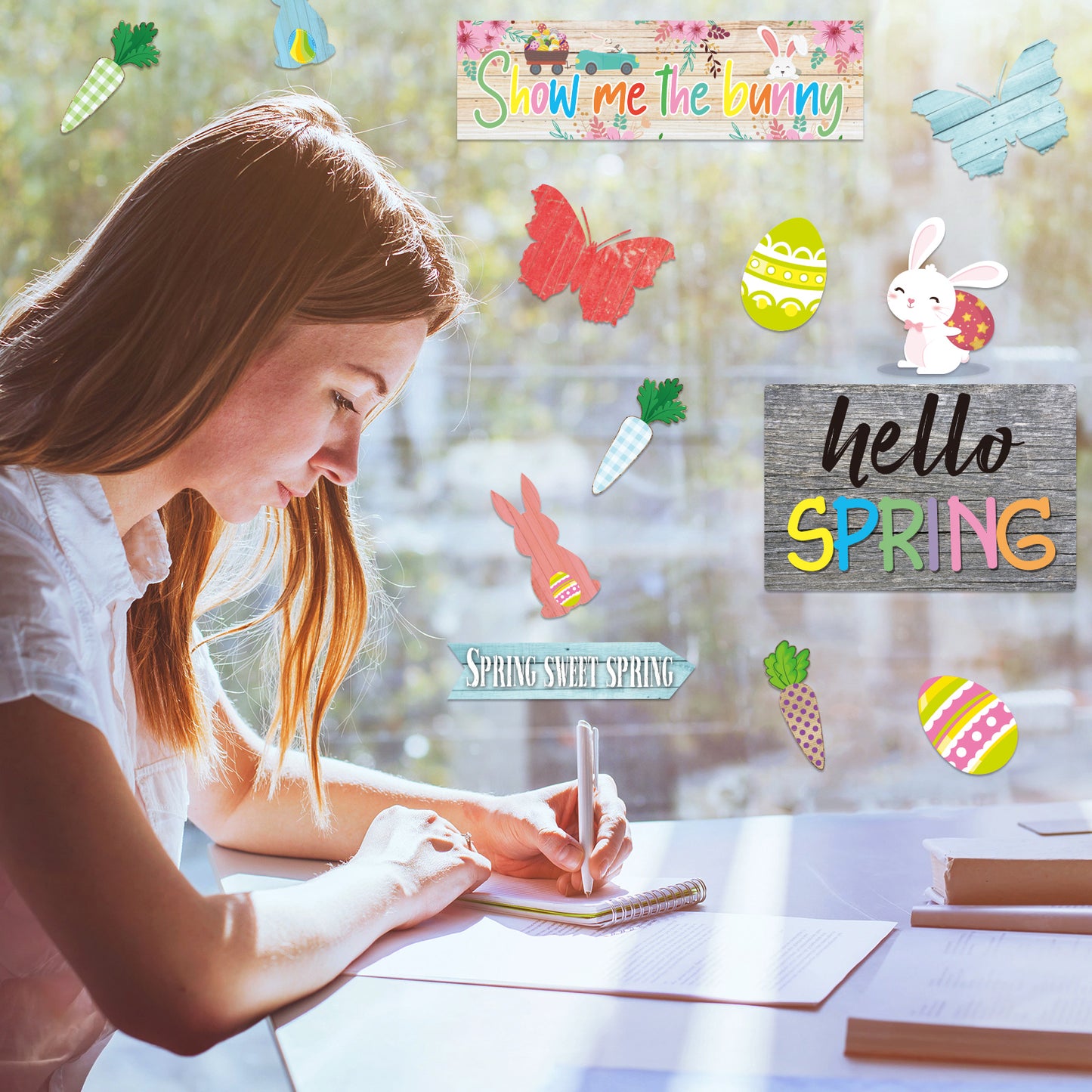 40 Pieces Spring Bulletin Board Decorations Set
