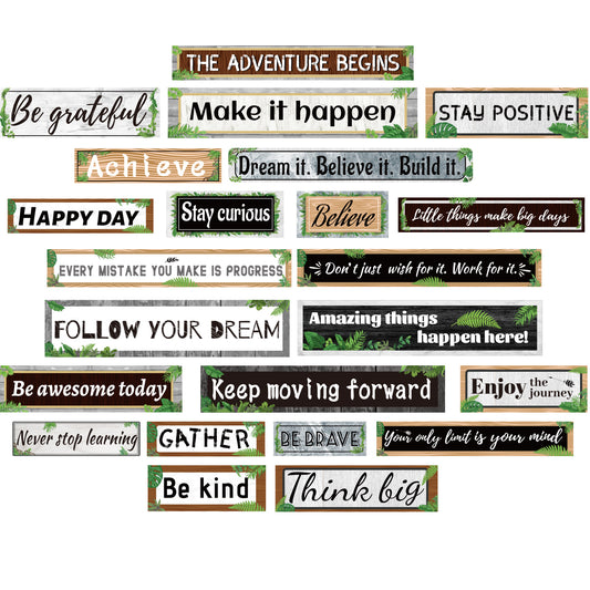 23 Pieces Modern Farmhouse Inspirational Bulletin Board Decorations