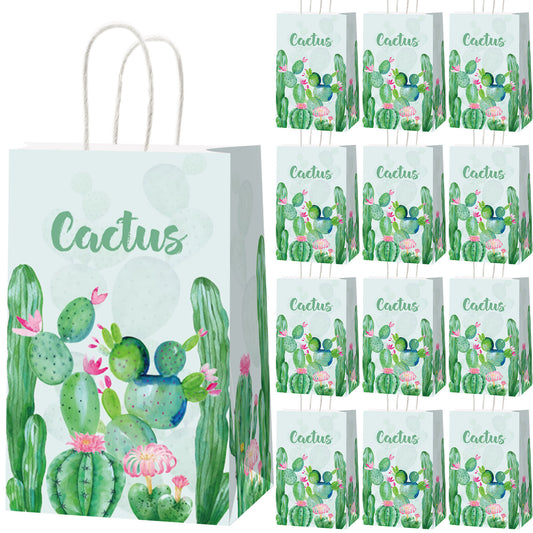 12 Pcs Cactus Party Decorations Supplies Bags