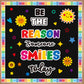 Be The Reason Someone Smile Today Classroom Bulletin Board Decoration Set - 152 Pieces