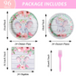 96 Pcs Girl Elephant Party Tableware Supplies for 24 Guests